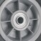 Titan 8 Inch Overall Diameter Flat Proof Replacement Wheel 300 lb Load Capacity GrayBlack