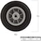 Titan 8 Inch Overall Diameter Flat Proof Replacement Wheel 300 lb Load Capacity GrayBlack
