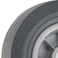 Titan 8 Inch Overall Diameter Flat Proof Replacement Wheel 300 lb Load Capacity GrayBlack