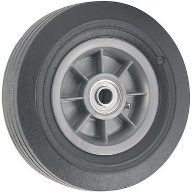 Titan 8 Inch Overall Diameter Flat Proof Replacement Wheel 300 lb Load Capacity GrayBlack