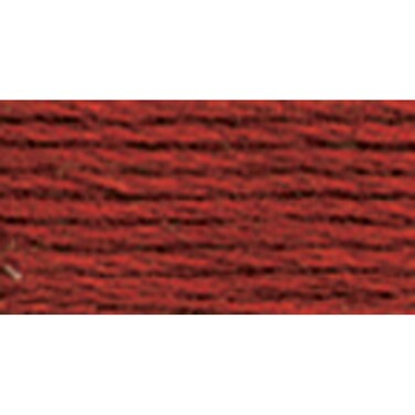 DMC 1173777 Mouline Stranded Cotton Six Strand Embroidery Floss Thread Dark Terra Cotta 87Yard