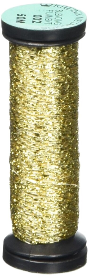 Kreinik Blending Filament 50m Metallic Thread for Sewing 55Yard Gold