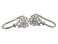 Rod Desyne Tidal Holdback Pair for Windows Satin Nickel