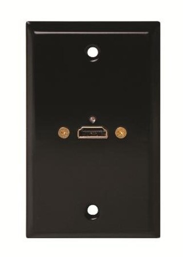 Stainless Steel Wall Plate Hdmi  Black