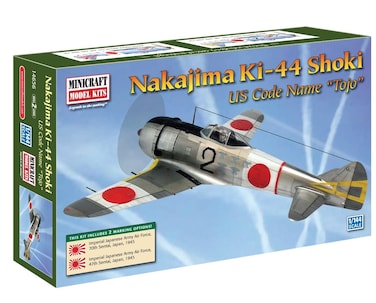 Minicraft Ki44 Shoki Tojo 1144 Scale with 2 Marking Options