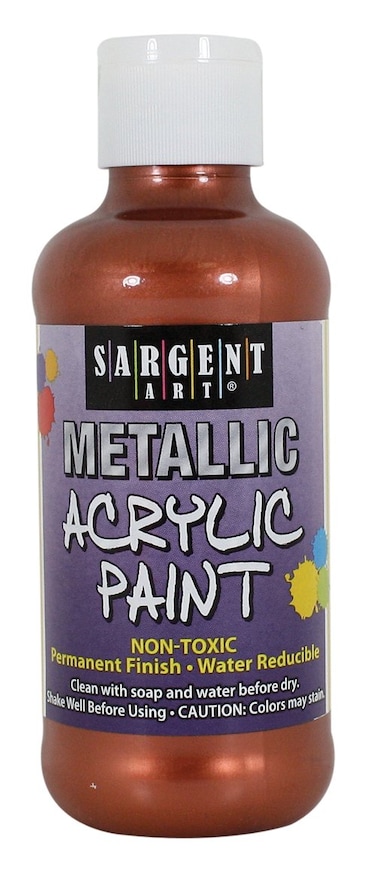 Sargent Art 252394 8Ounce Metallic Acrylic Paint Copper