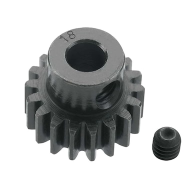 Robinson Racing 8618 Extra Hard 18 Tooth Blackened Steel 32P Pinion 5Mm