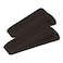 Master Caster Big Foot Doorstop No Slip Rubber Wedge 225w X 475d X 125h Brown 2pack