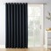Sun Zero Easton ExtraWide Blackout Grommet Sliding Patio Door Curtain Panel 100 x 84
