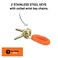Kryptonite Messenger Bike Chain Lock 33 Feet Long 95mm Steel Chain Heavy Duty AntiTheft Bicycle Chain Lock with Keys and Padlock for EBike Motorcycle Scooter Bicycle Door Gate Fence