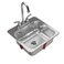 KINDRED Stainless Steel Essentials Kit 15 x 6inch Deep DropIn Bar or Utility Sink in Satin FBFS602NKIT One Size