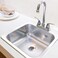 KINDRED Stainless Steel Essentials Kit 15 x 6inch Deep DropIn Bar or Utility Sink in Satin FBFS602NKIT One Size