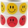 Happy Face Frowny Face Stickers Yellow Happy Red Sad Labels for Teachers 34 Inch Round Circle Dots 500 Stickers Per Design 1000 Adhesive Stickers