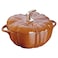 STAUB Cast Iron 35 Qt Pumpkin Dutch Oven Cocotte Burnt Orange Made in France