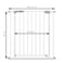 Hauck Open N Stop Pressure Fit Baby and Pet Safety Gate Accommodates 29 to 31 Wide Home Doorway Stairway or Hallway White
