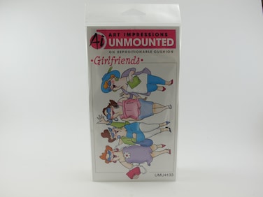 Art Impressions Uptown Girls Rubber Stamp