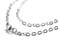 Cousin Stainless Steel 18in Unisex Adult Lobster Clasp Necklace in Silver