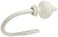 Decopolitan Montevilla Urn Holdback Pair for Draperies Distressed White Size 58 inches