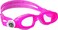 Aqua Sphere Moby Junior Swim Goggles with Clear Lens PinkWhite UV Protection AntiFog Swimming Goggles for Kids