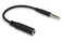 Hosa MHE158 35 mm TRRS to Slim 35 mm TRRS Headphone Adaptor