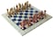 StonKraft Collectible Australian Marble and Lapis Lazuli Chess Board Set  Brass Roman Chess Pieces Pawns  Decorative Stone Chess  15 Inches
