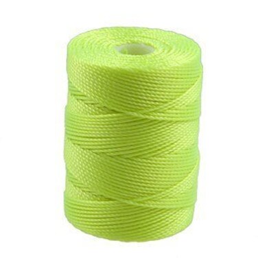 CLon Bead Cord Neon Yellow  92 Yard Spool