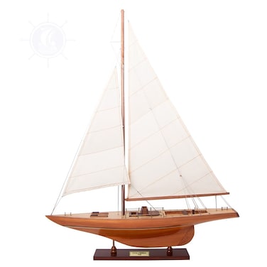 Old Modern Handicrafts Columbia Sm Boat Model  Museum Quality Finish for Home  Office  Fully Assembled  240L x 50W x 310H Inches