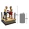 Design Toscano Battling Boxers Die Cast Iron Mechanical Coin Bank Full Color