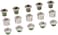 Truvativ Aluminum Chainring Bolt Set for Double Plus Inner Silver 10 hex Bolts and 5 hex Nuts