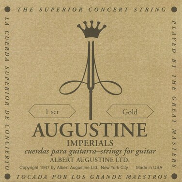 Augustine Imperial Gold Crystal Nylon Guitar Strings  Medium Tension  1 Set