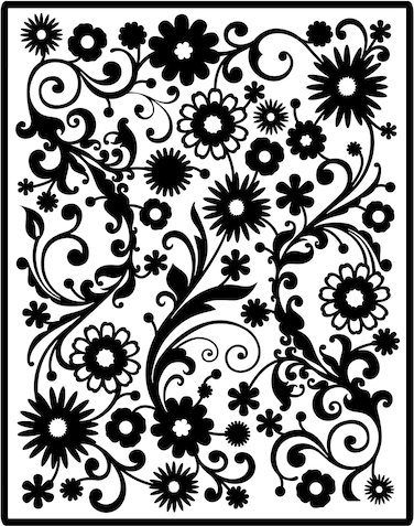 Spellbinders Impressabilities Template to EmbossDeboss Flowers
