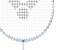 VICTOR Graphite Dx1LA5U Drive X Series Strung Badminton Racket White