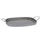 De Buyer MINERAL B Carbon Steel Griddle  Ideal for Seafood  Vegetables  Naturally Nonstick  Made in France