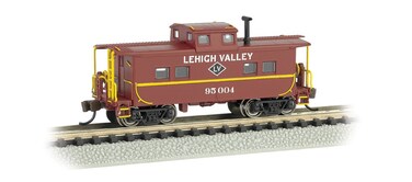 Bachmann Industries 95004 Northeast Steel Caboose Lehigh Valley Tuscan Red N Scale