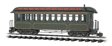 Bachmann Industries Jackson Sharp Passenger Car  Coach OliveGold Lining  Large G Scale Rolling Stock