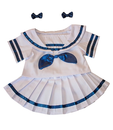 Sailor Girl wBows Dress Outfit Teddy Bear Clothes Fits Most 14  18 BuildABear and Make Your Own Stuffed Animals