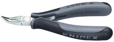 KNIPEX Electronics 45 Angled PliersHalf Round Tips ESD Handles