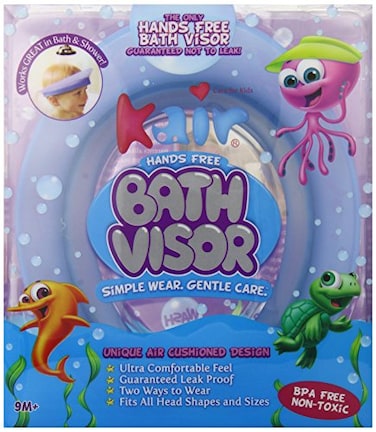 Kair Bath Visor for Babies Safe Silicone Shower Cap for Kids Shower Water Guard for Baby Bath and Toddler Bath  Blue