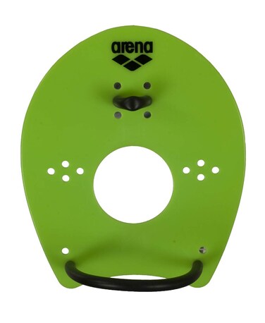 ARENA Unisex Adult Elite Swim Hand Paddle for Technique Training Pool Exercise Equipment Flat Design Acid LimeBlack Medium