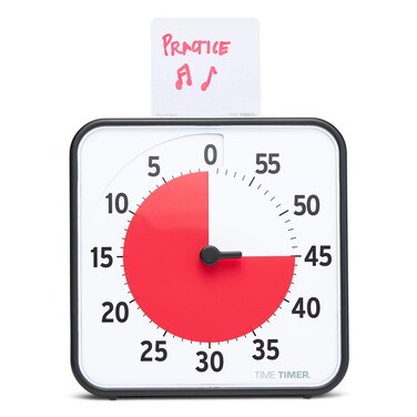 TIME TIMER 8 inch Visual Timer  60 Minute Desk Countdown Clock with Dry Erase Activity Card Also Magnetic  for Kids Classroom Homeschooling Study Tool Task Reminder Home and Kitchen Timer