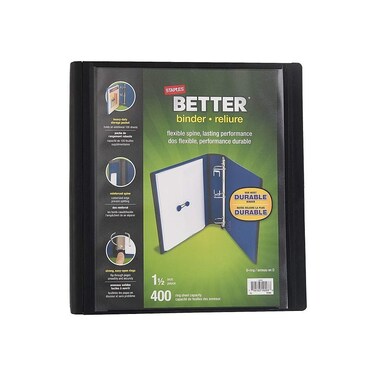 Staples Better Binder 15 inch BLACK