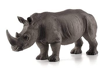 MOJO White Rhinoceros Rare Realistic International Wildlife Hand Painted Toy Figurine