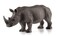 MOJO White Rhinoceros Rare Realistic International Wildlife Hand Painted Toy Figurine