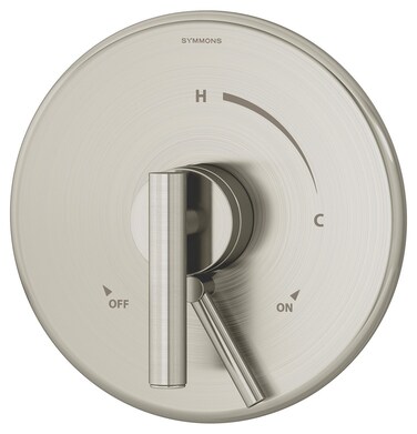 Symmons S3500CYLBSTNTRM Dia Shower Valve Trim in Satin Nickel Valve Not Included