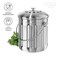 OGGI Countertop Compost Bin with Lid1 Gallon Indoor Compost Bin wCharcoal Filter Stainless Steel Compost Container Ideal Kitchen Compost Pail Eco Friendly Products