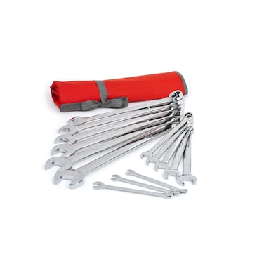 Crescent 14 Piece 12 Point SAE Combination Wrench Set with Tool Roll  CCWS4