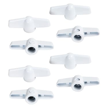 Ideal Security Inc SK929T Tee Window Crank Handle White 4Pack for 1132 Splines Fits Most Operators 4 Pack