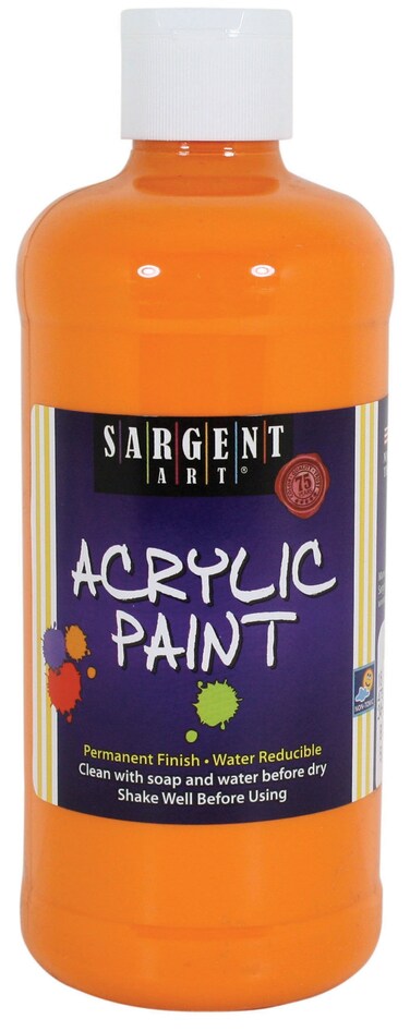 Sargent Art 242411 16Ounce Acrylic Paint YellowOrange