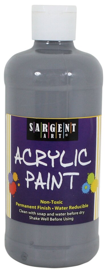 Sargent Art 242484 16Ounce Acrylic Paint Gray