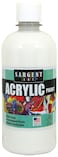 Sargent Art 16 Ounce White Acrylic Paint NonFading Rich Vivid Pigments Brilliant Matte Finish Fast Dry Formula NonToxic
